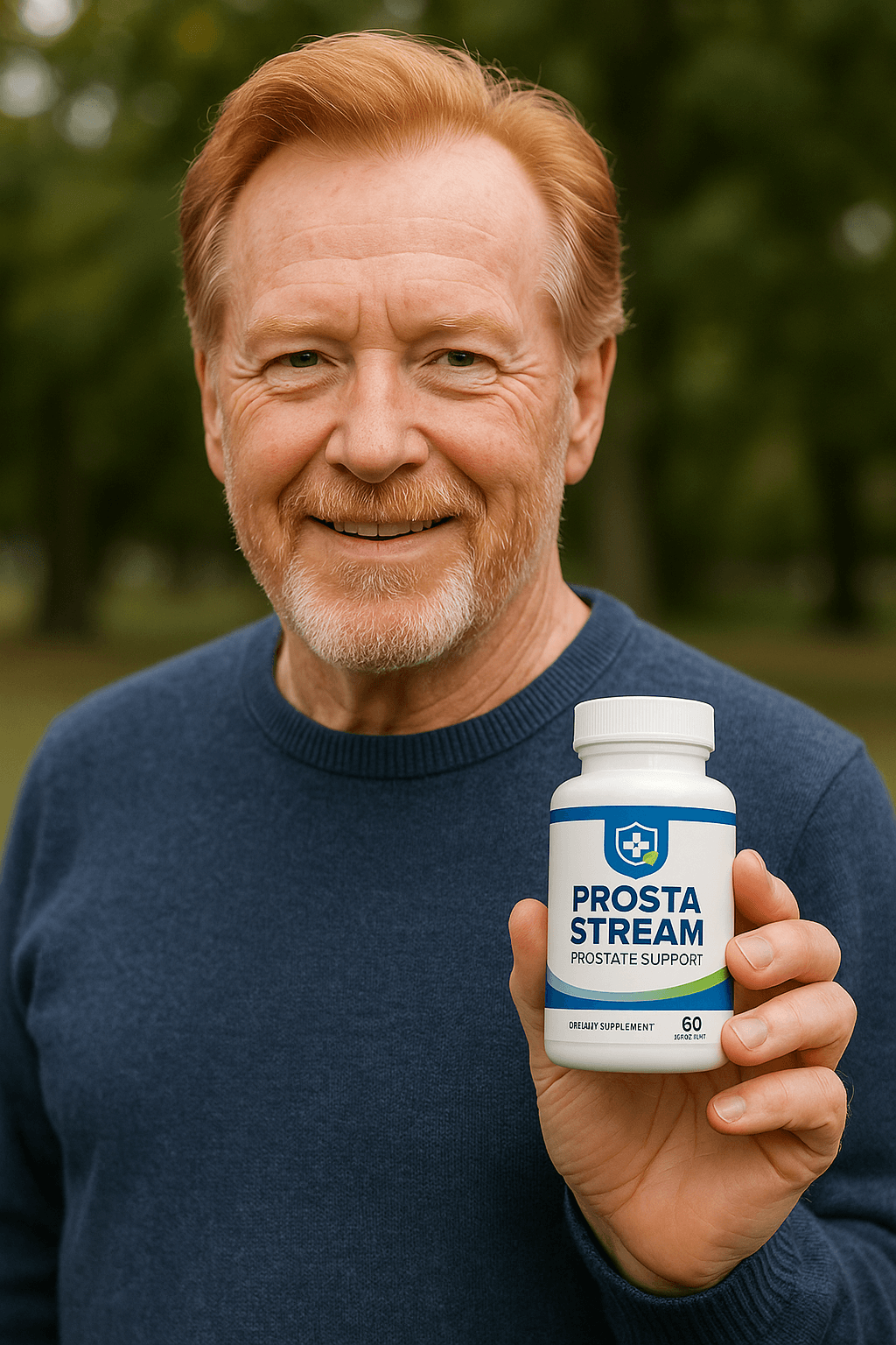 Verified customer holding ProstaStream